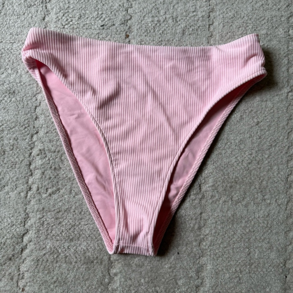 Frankie’s bikinis pink swim bottoms